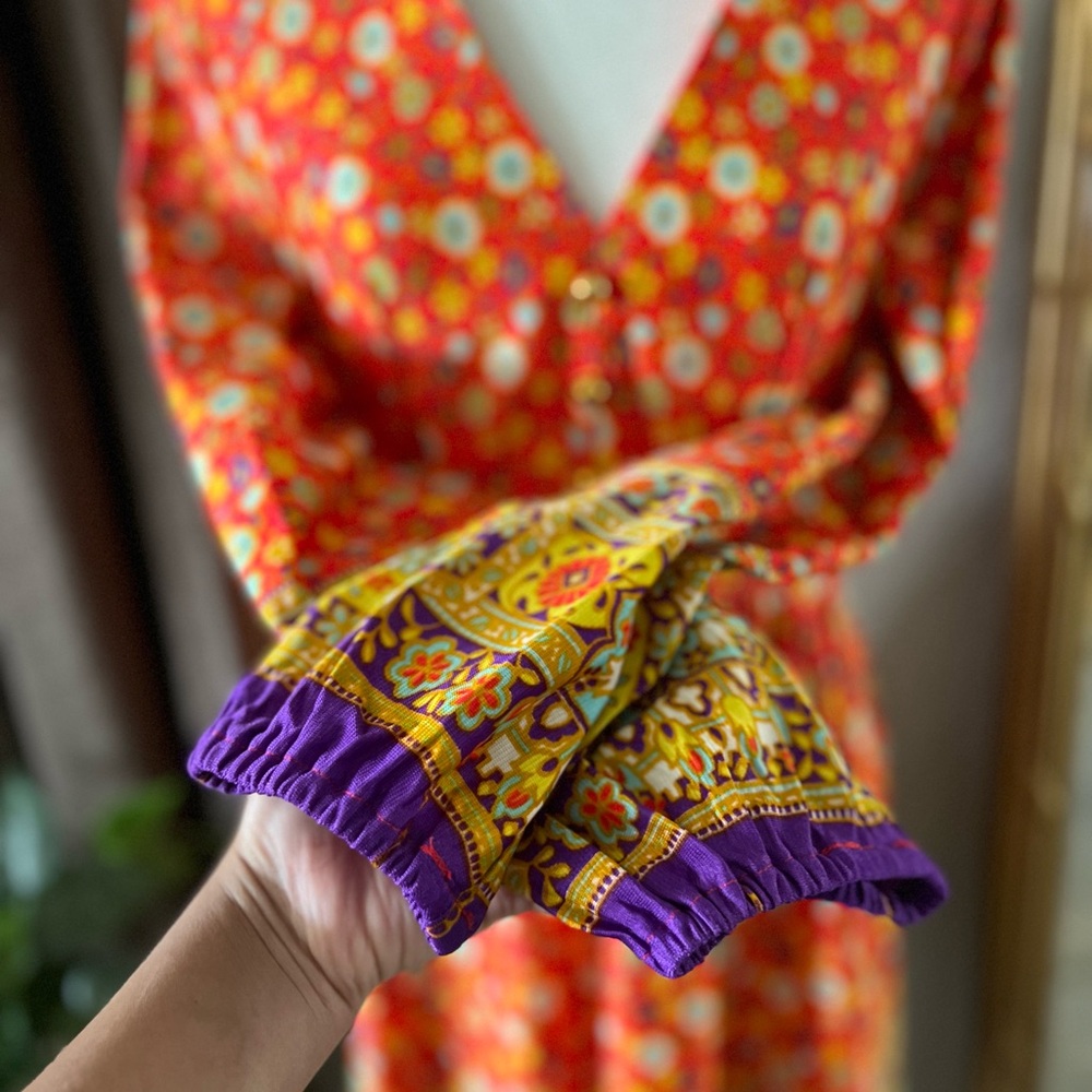 Vintage 70s Floral Dress *See Measurements* - Picture 3 of 9